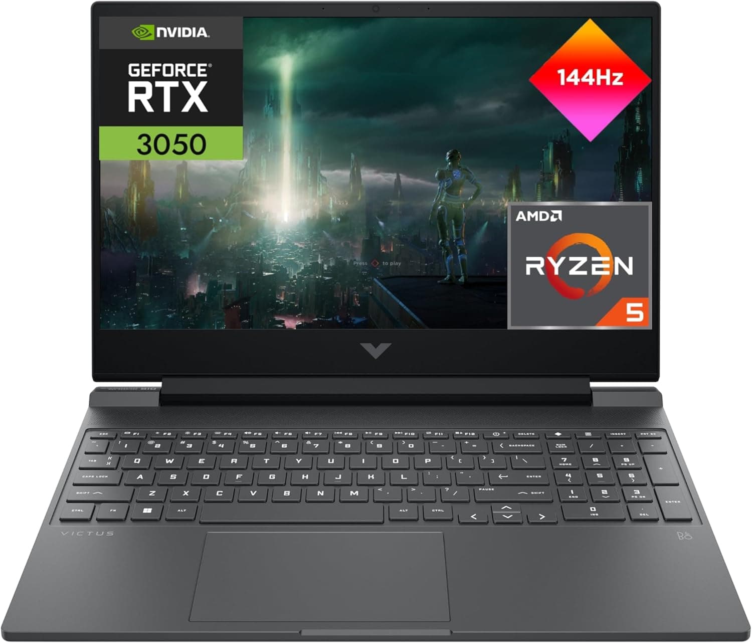 HP Victus 15-fb3021ns | Portátil gaming 15,6'' FHD com Ryzen 5, 16GB RAM, 512GB SSD e RTX 3050