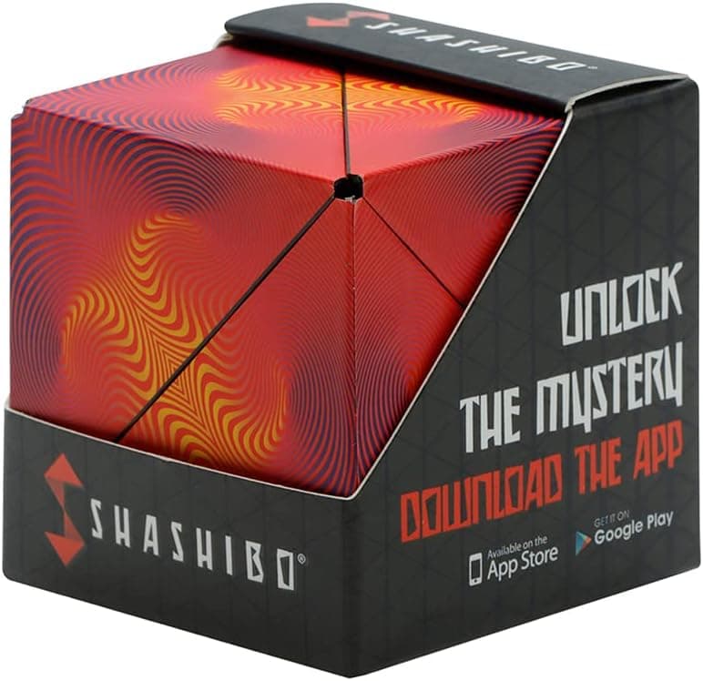 SHASHIBO Cubo Transformável - Cubo anti-stress patenteado e premiado com 36 ímanes de Terra Raras - Transforma em mais de 70 formas (Illusion Optical)