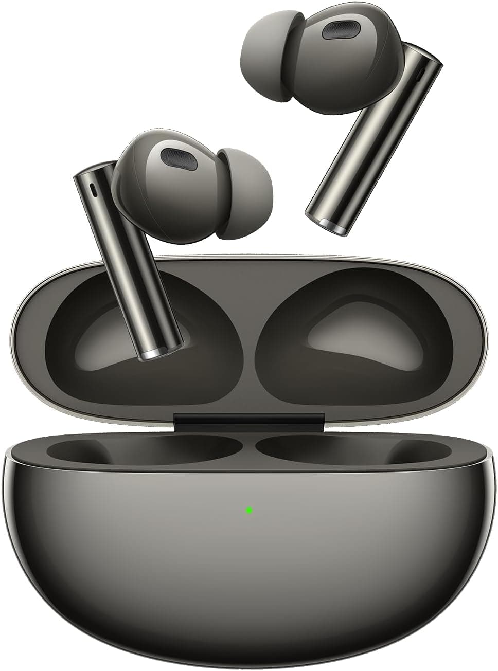 realme Buds Air 6 Pro, Drivers duplos de qualidade Hi-Fi, cancelamento ativo de ruído inteligente de 50 dB, efeito de áudio espacial de 360, Titanium Twilight