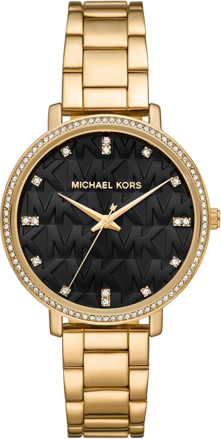 Michael Kors Pyper Relógio para mulher, movimento de quartzo com correia de aço inoxidável 