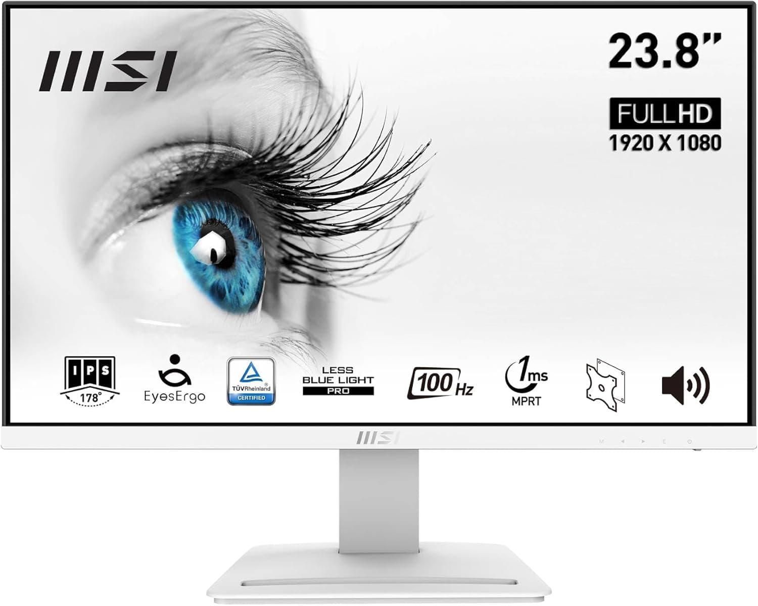 MSI PRO MP243XP | Monitor 23.8'' IPS Full HD com 100 Hz, colunas integradas e suporte VESA