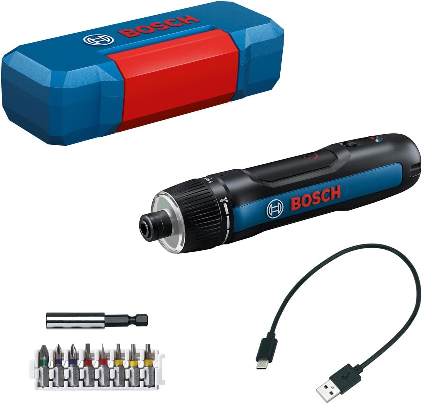 Bosch Professional Aparafusador a bateria Bosch GO 3 (incl. Conjunto de 8 pontas, porta-pontas, cabo USB-C, minimalista)