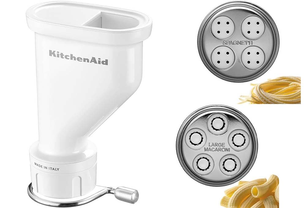 KitchenAid Tubo acessório para fazer massa 144313 5KSMPEXTA, Stainless Steel, prateado