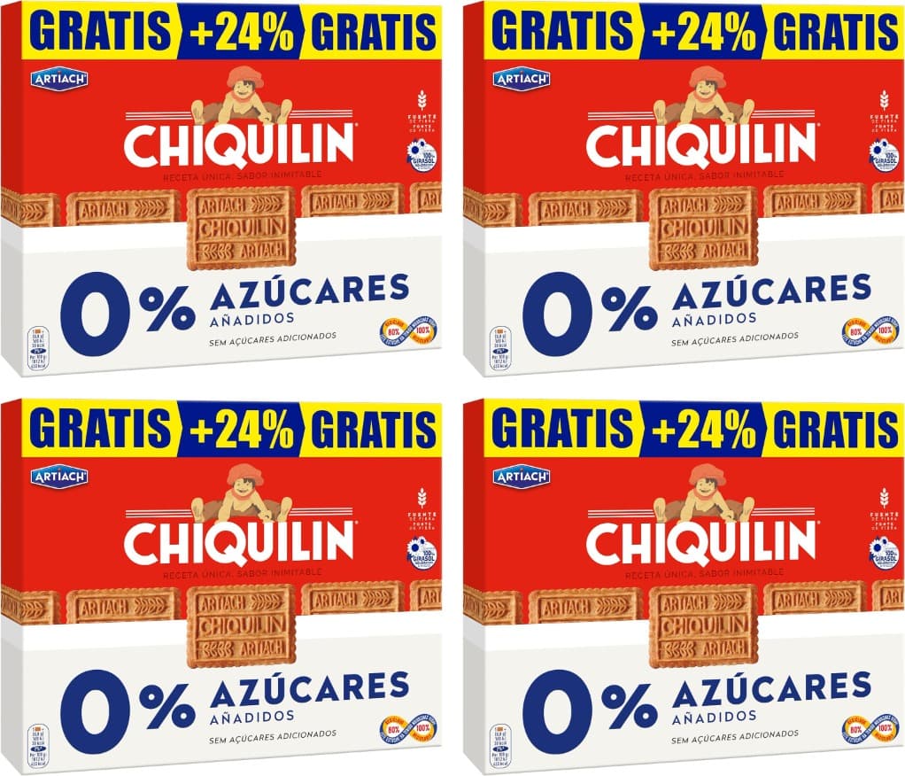 Chiquilín 0% 422g +24% gratis (x4)