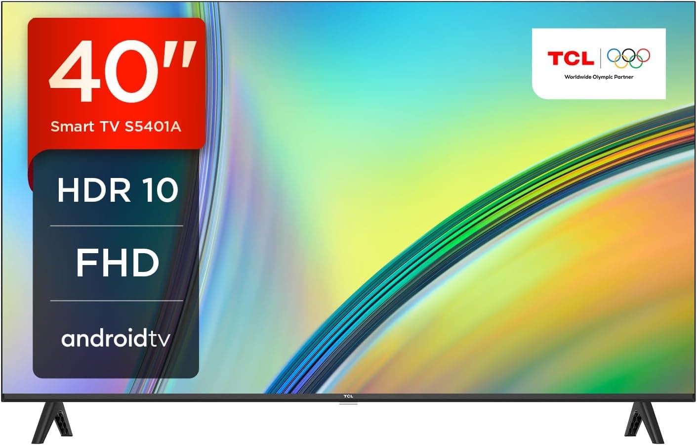 TCL 40S5401A Smart TV, HDR, FHD, Direct LED com Android TV, design Bezeless (Kids Care, Dolby Audio, compatível com o assistente do Google)