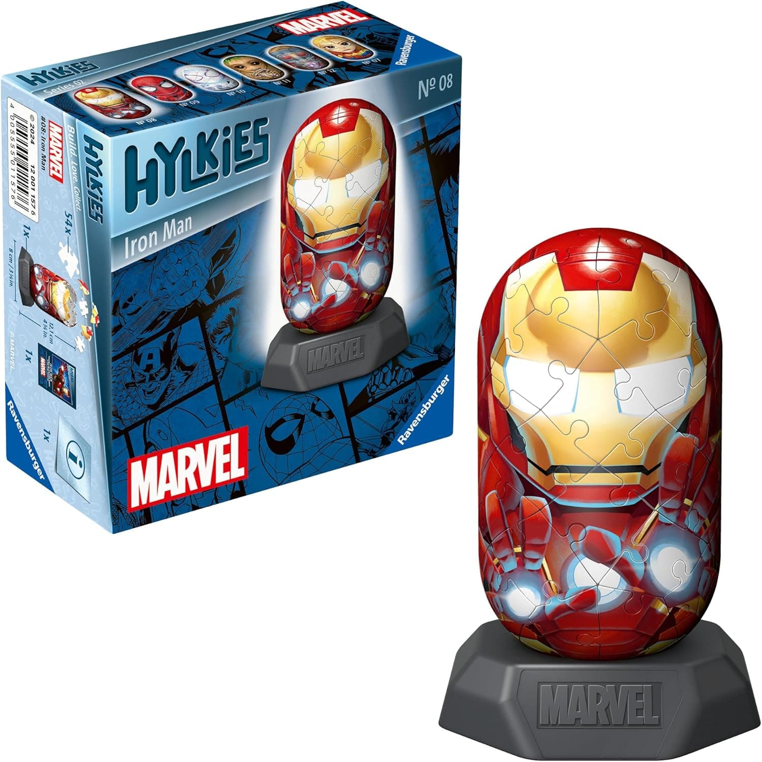 Ravensburger Puzzle 3D-Marvel: Iron Man, cor-de-rosa, tamanho único (12001157)