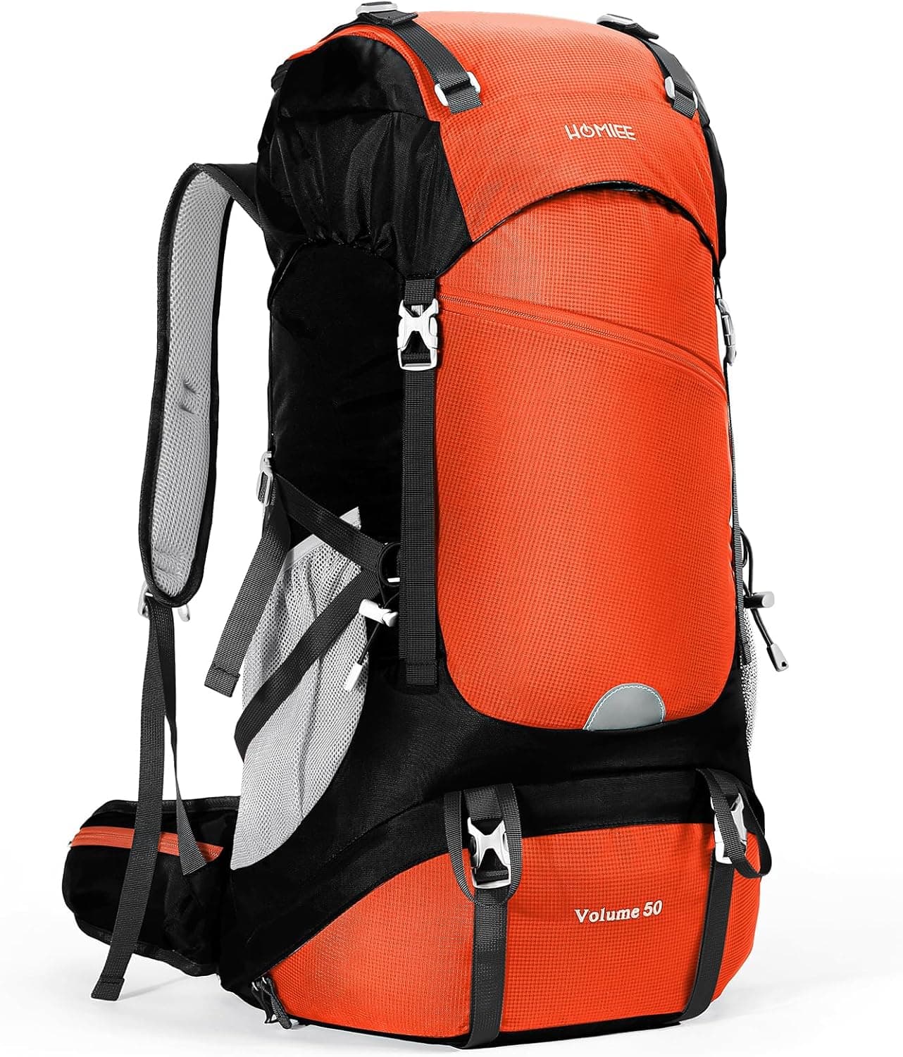 HOMIEE Mochila de caminhada 50-60 l leve impermeável mochilas Trekking viagem com cobertura de chuva mochila desportiva ao ar livre 