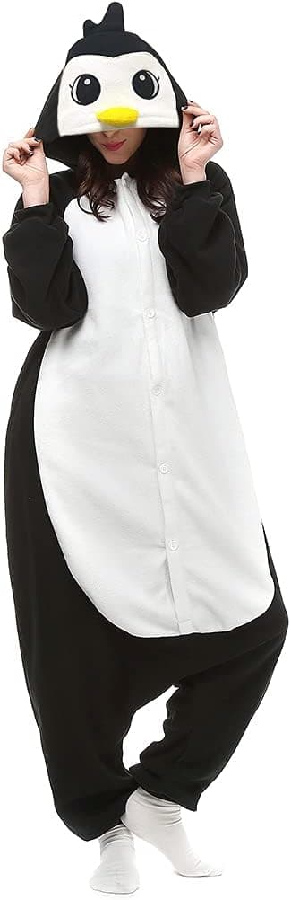 LBJR Disfarce adulto animal pijama inteiro carnaval Halloween Natal