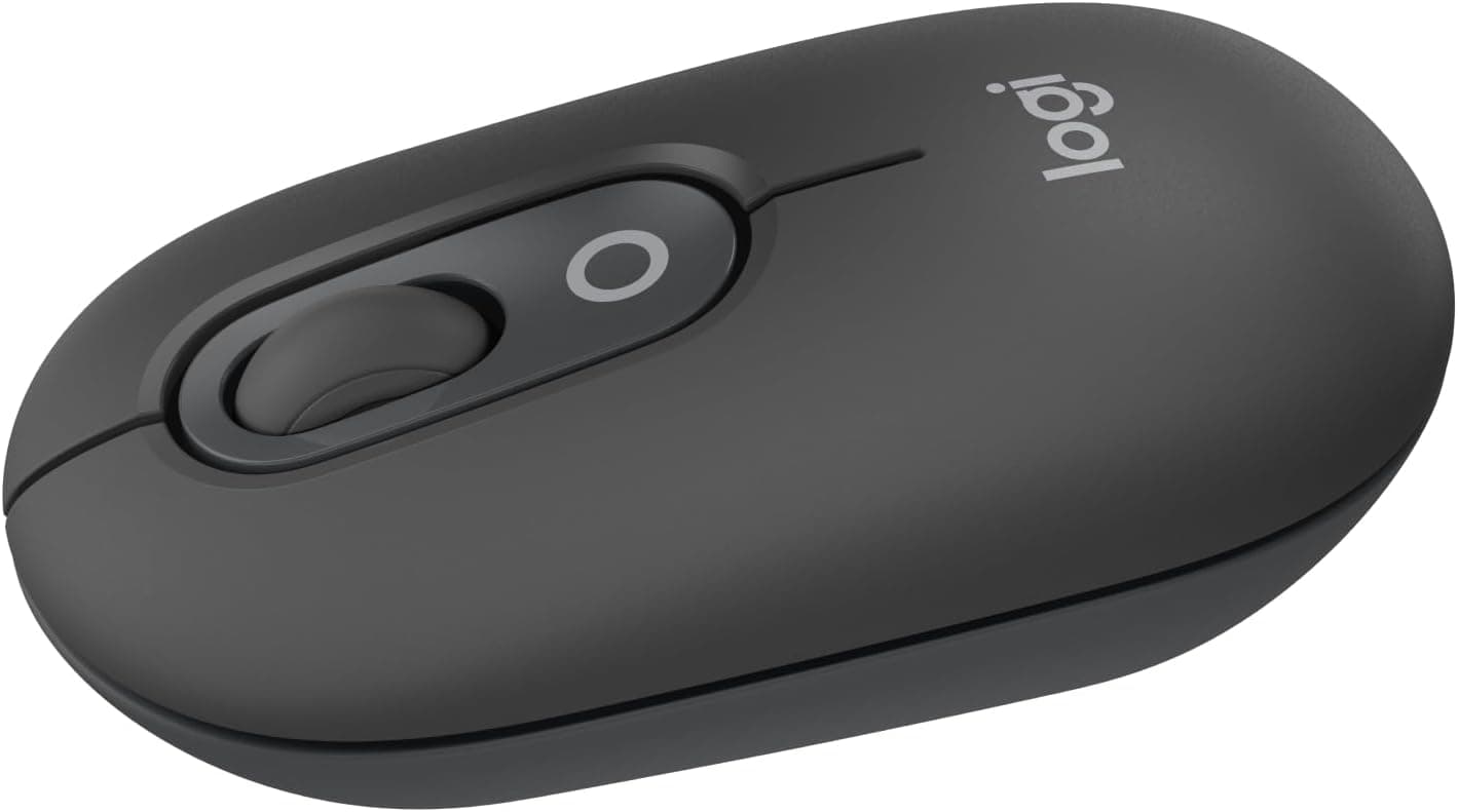 Logitech POP Mouse | Rato sem fios Bluetooth compacto com botões programáveis e tecnologia Easy-Switch para 3 dispositivos