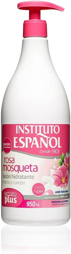 Loção hidratante rosa mosquetão - Instituto espanhol doseador 950 ml