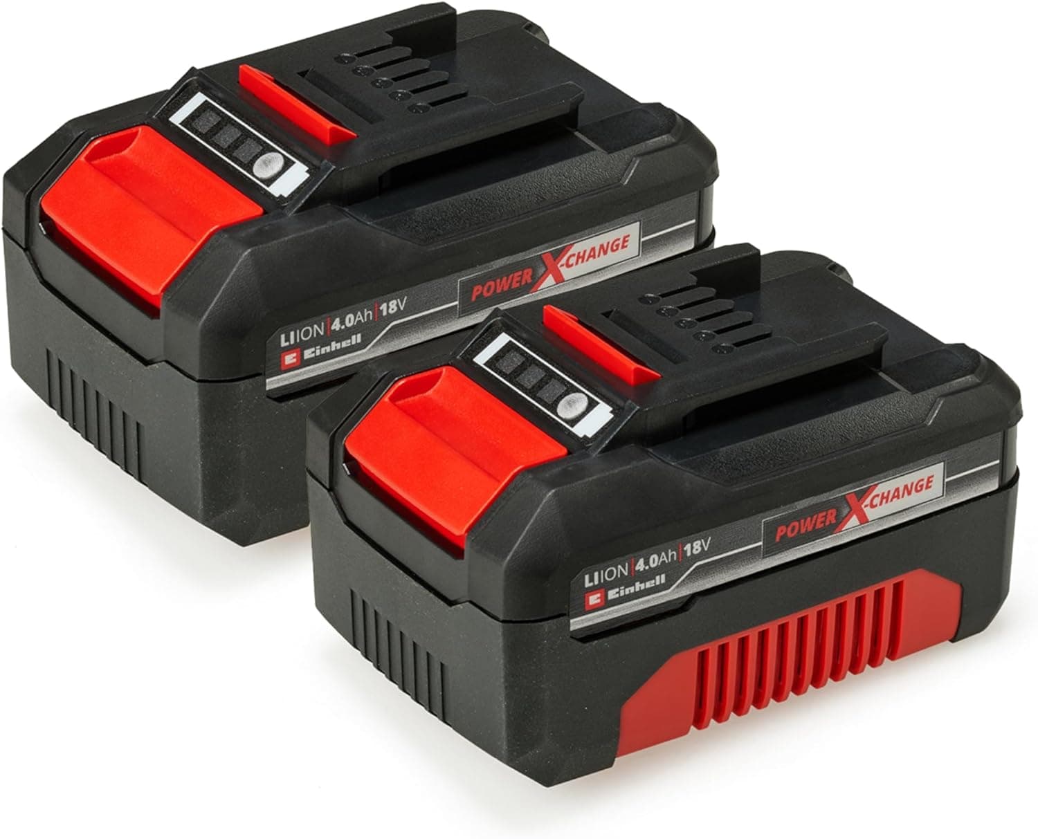 Einhell Original Kit de início bateria e carregador Power X-Change Volks. Akku (bateria de iões de lítio, 18 V, 4,0 Ah e carregador rápido, adequado para todas as ferramentas Power X-Change)