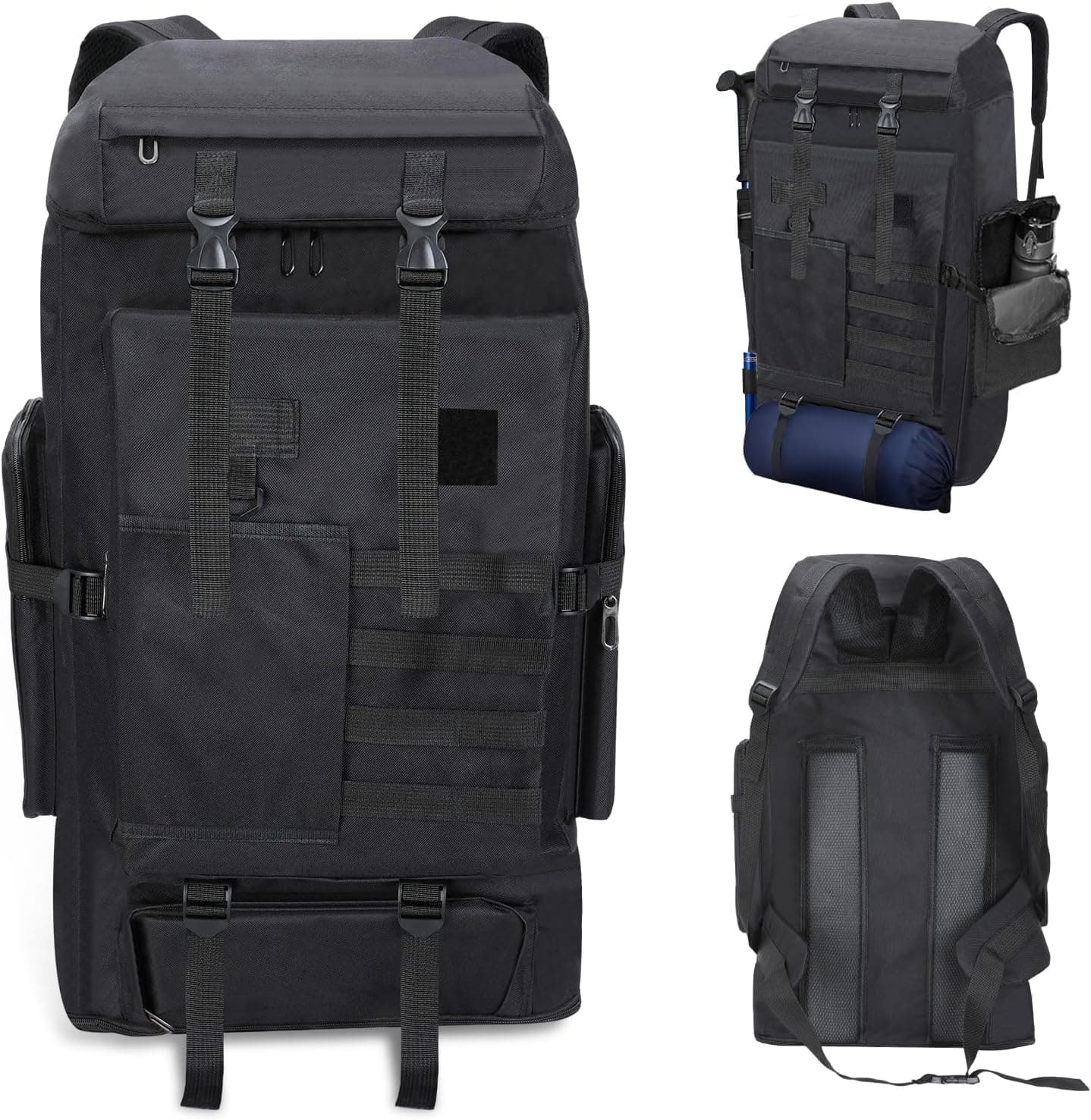 Senprity Hiking Backpack 100L | Mochila impermeável leve para caminhadas e campismo