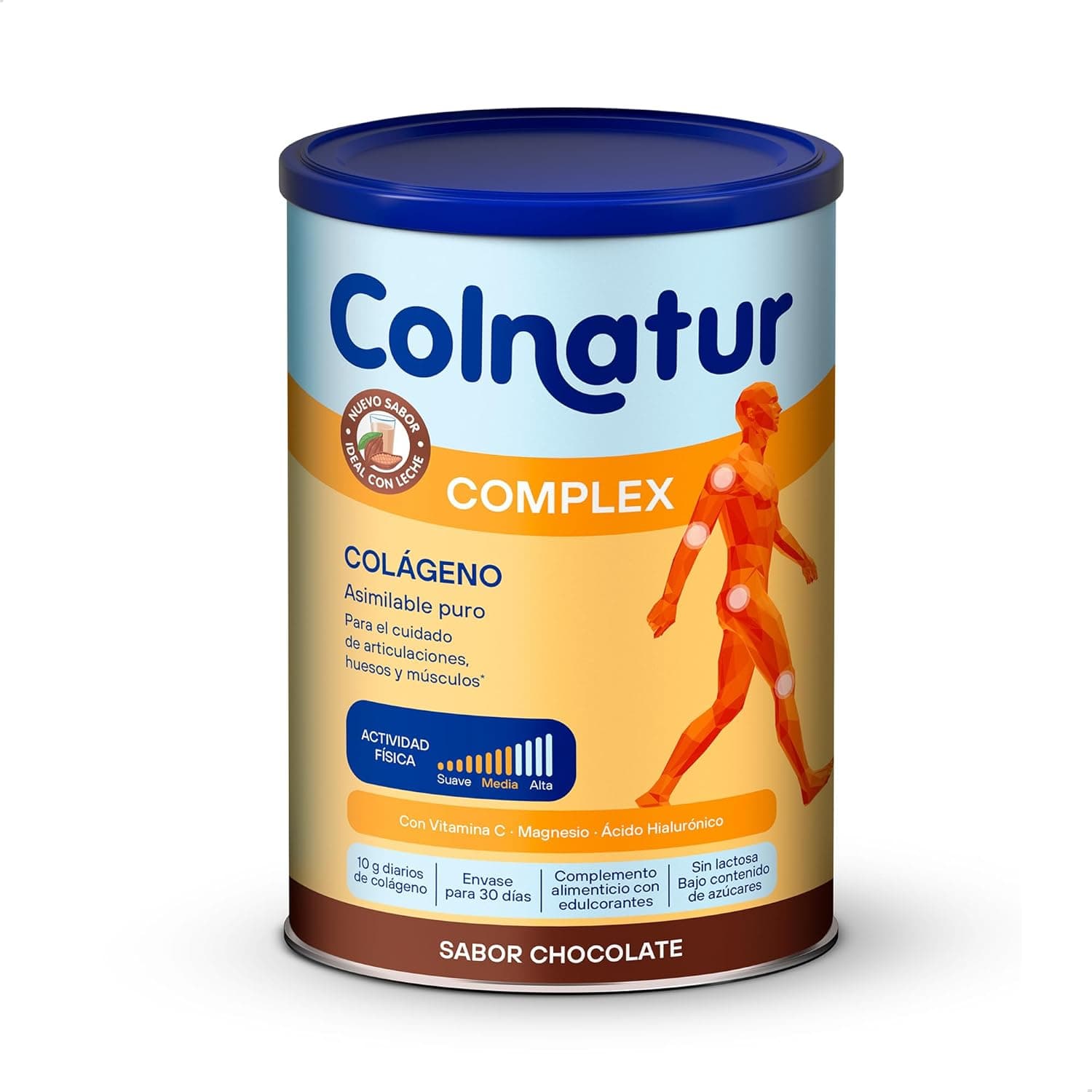 Colnatur Complex Chocolate, 420 g, colagénio com magnésio e vitamina C para músculos e articulações
