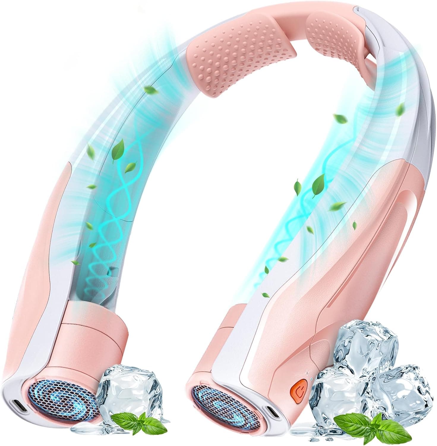 Ventilador de pescoço portátil BOSONER: Ventilador de pescoço USB de 6000 mAh, recarregável por USB, ventilador de pescoço silencioso, ventilador pessoal com 6 velocidades para campismo, viagens, escritório