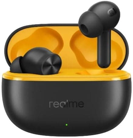 realme Buds T200 Lite | Auriculares sem fios Bluetooth com microfone em preto
