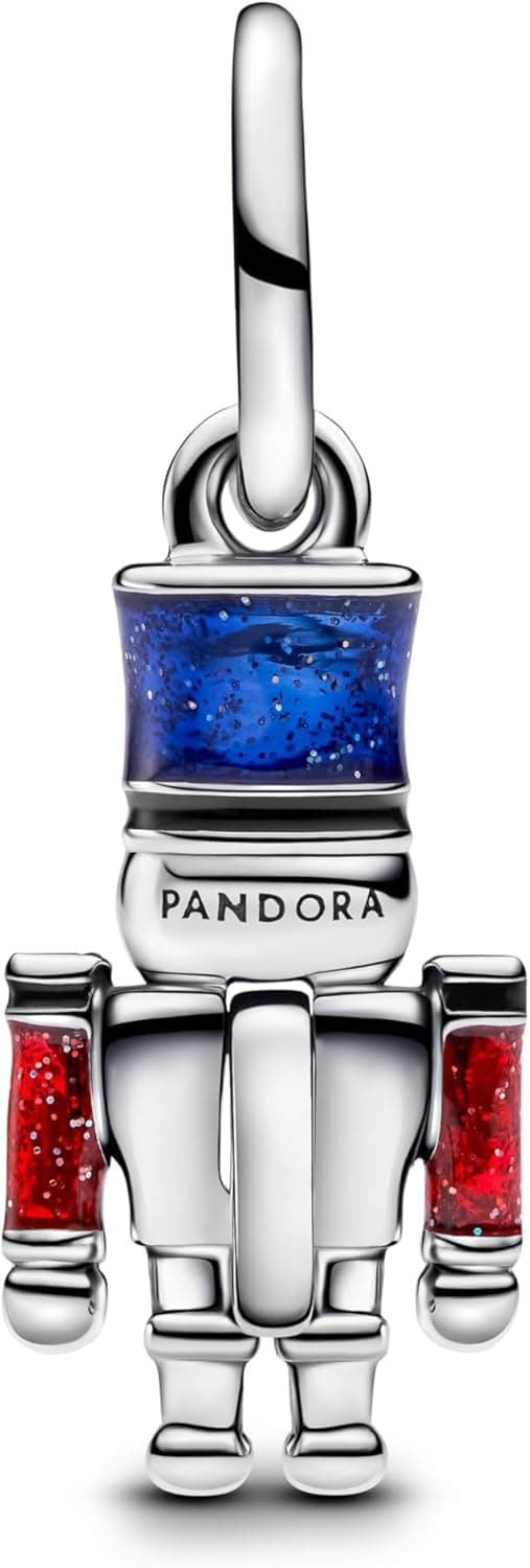 PANDORA Moments 793583C01 relógio em forma de Casse-Noisette Mobile em Argent Sterling Avec zircone compatível Avec Les Bracelets Moments et ME, Rot, Argent Sterling, Zircone cubique