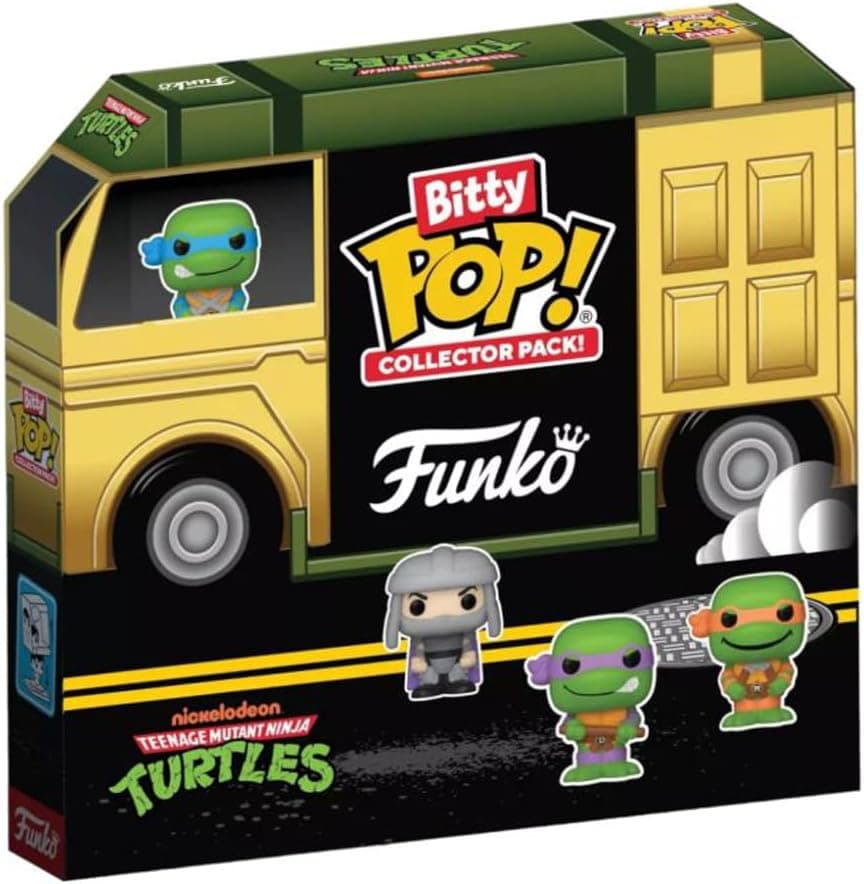 Funko Bitty Pop! Teenage Mutant Ninja Turtles (TMNT), Multipack de 12 unidades - 0,9 polegadas (2,2 cm) - Teenage Mutant Ninja Turtles retro/ClassicColecionável, Empilhável Incluída - Filmes Fans