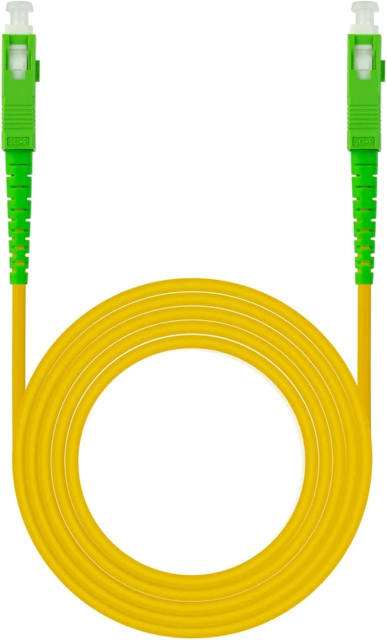 Nanocabo fibra SC/APC LSZH amarelo 5 m