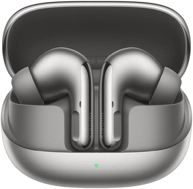 Xiaomi Buds 5 Pro, auriculares sem fios, cancelamento de ruído, Harman Audio EFX, Qualcomm aptX Lossless áudio, design ergonómico, até 36 horas de bateria, cinzento titânio (versão Bluetooth)