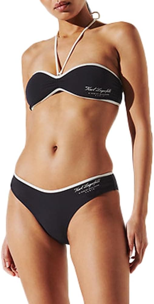 KARL LAGERFELD B.V Hotel Karl Rib | Top de bikini bandeau para mulher