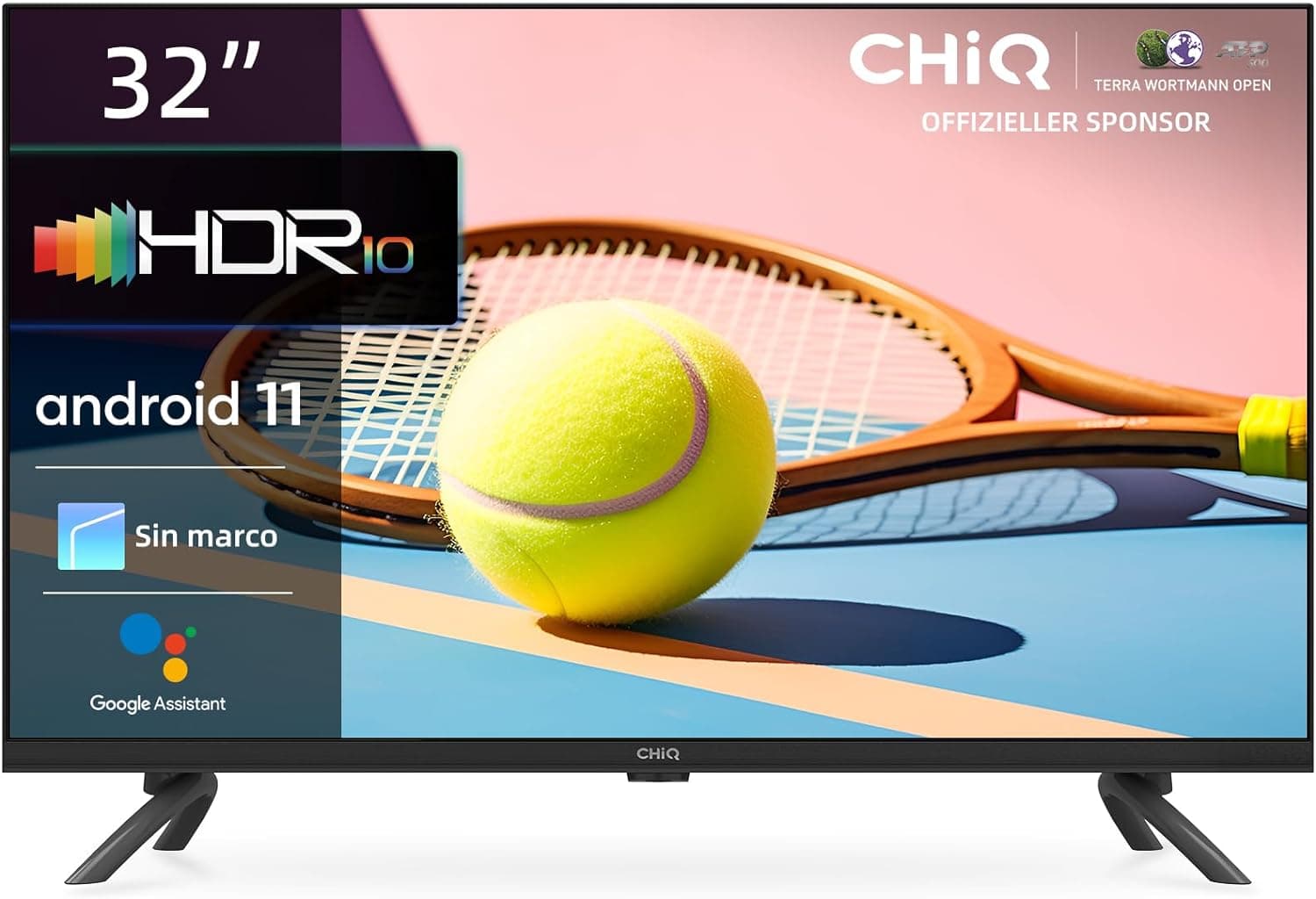 CHiQ L32G7L, Smart TV 32" (80 cm), TV com Android 11, sem fios TV, Netflix, Prime Video, Youtube, HDR10