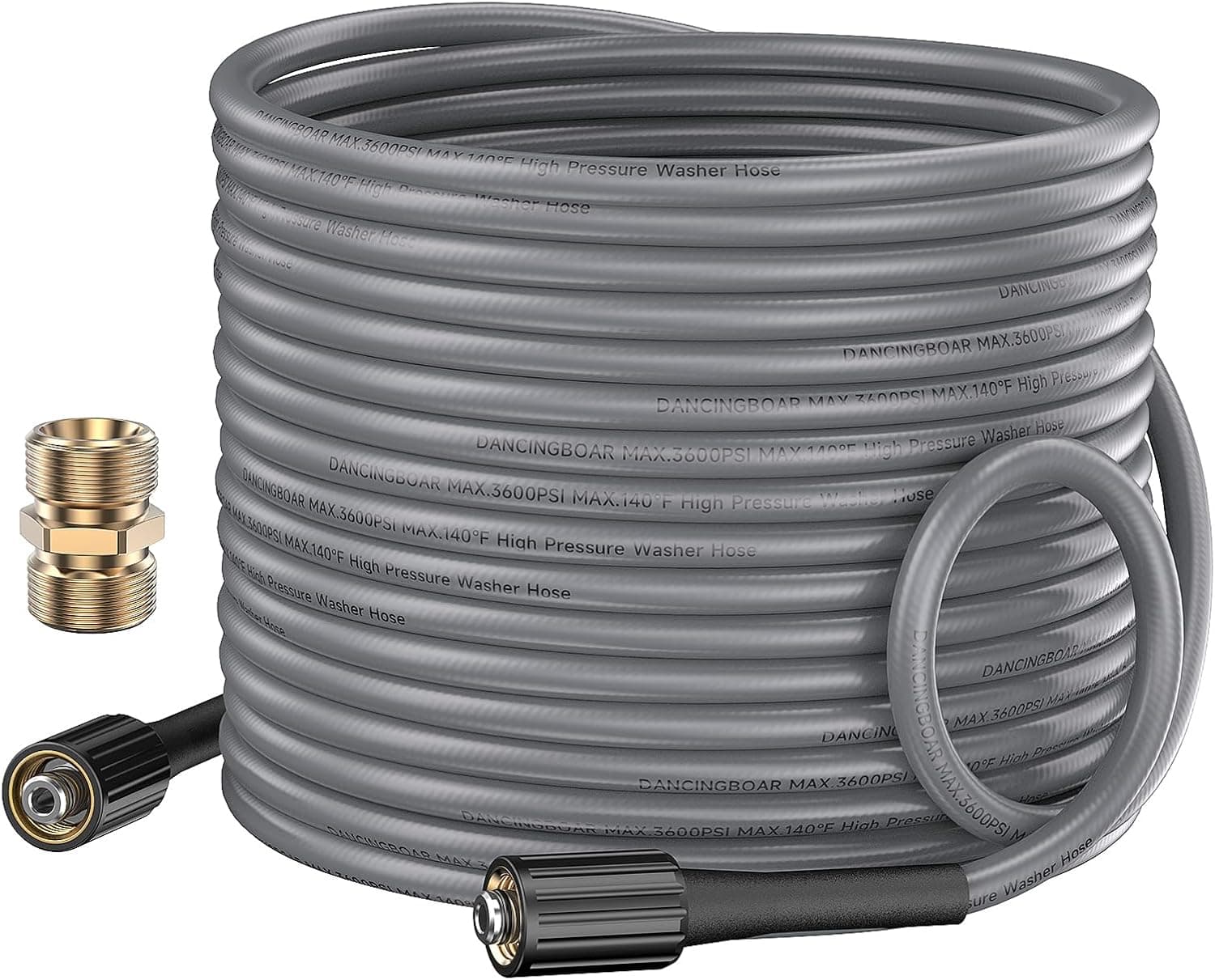 DANCINGBOAR | Mangueira de substituição para hidrolavadora 10 m super flexível com rosca M22 para acessórios de alta pressão