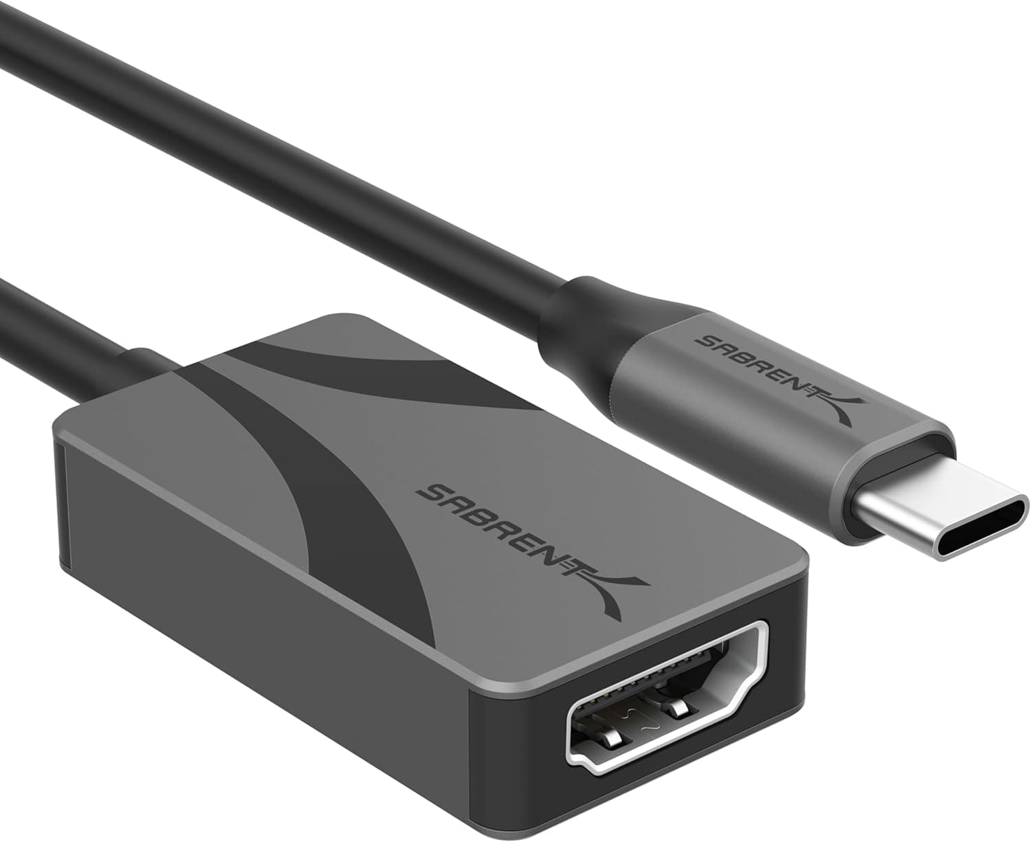 SABRENT Adaptador USB tipo C para HDMI 4K - Plug and Play, 4K a 60Hz, compatível com HDR10/Dolby Vision, compatível com portáteis, tablets, smartphones e dispositivos de jogos