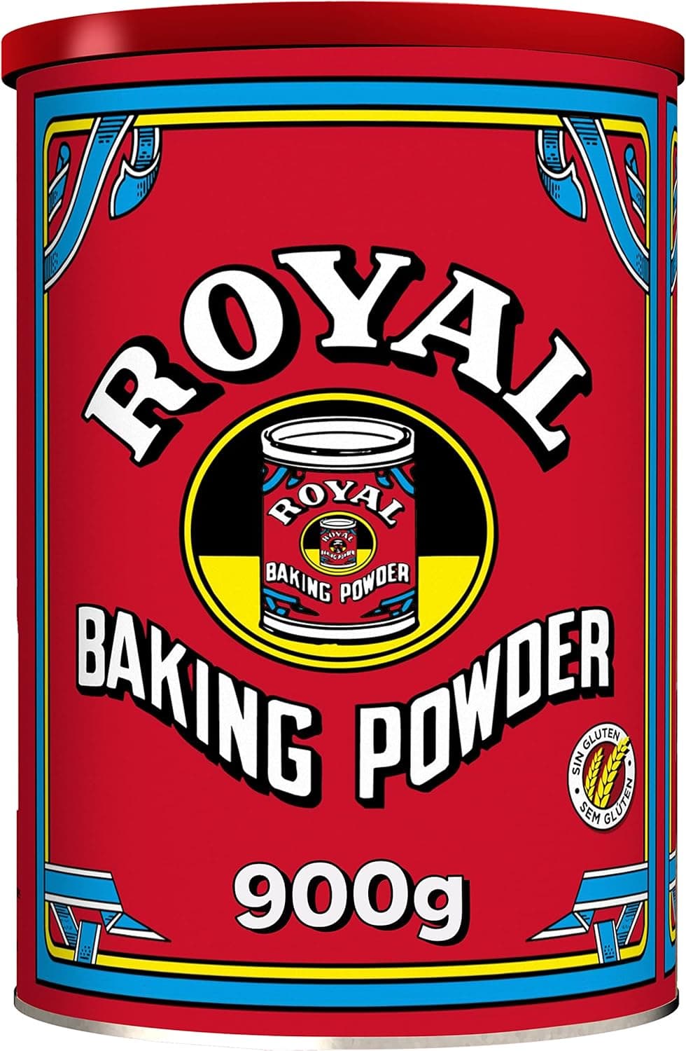 Royal Baking Powder, fermento em pó para forno, lata de 900 g