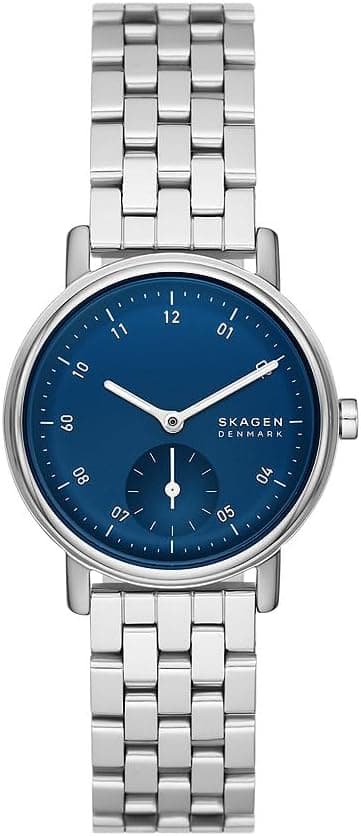 Relógio Skagen Kuppel para Mulheres, Movimento de Quartzo com Pulseira de Aço ou Couro