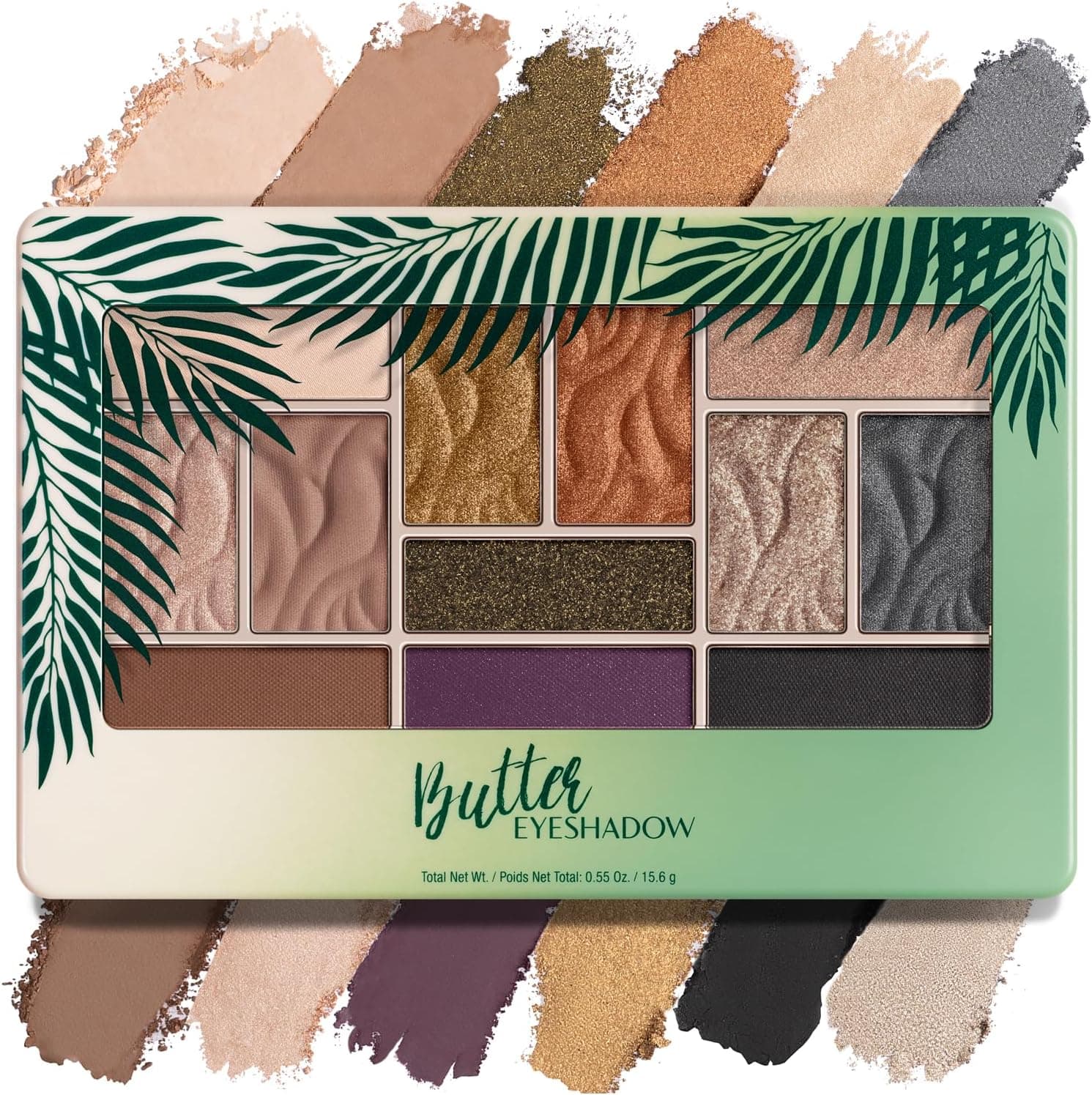 Physicians Formula - Butter Eyeshadow Palette - sombras suaves e ultra-cremosas em 12 tons diferentes - aplicação em seco ou húmido - com Tucuma, Cupuaçu e ácidos gordos essenciais - Sultry Nights