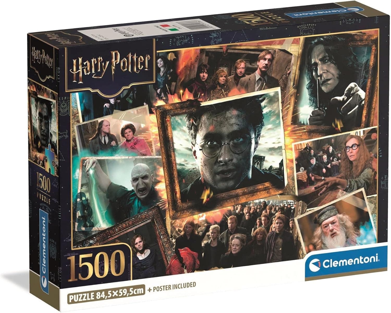 Clementoni - Puzzle para adulto, Harry Potter, 1500 peças