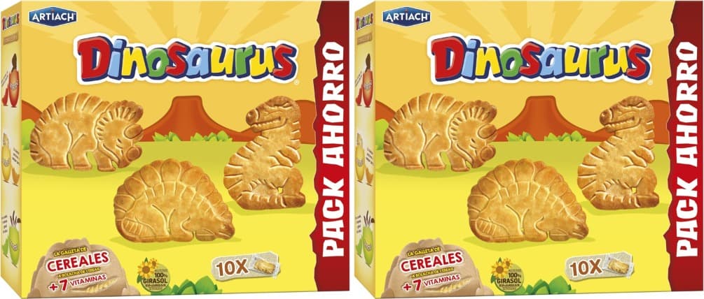 Artiach Dinosaurus | Bolacha familiar de chocolate com 411 g