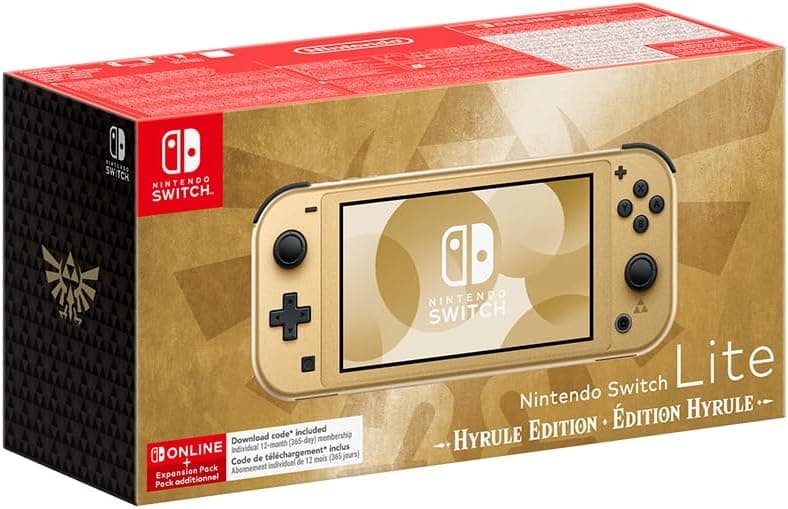 Nintendo Switch Lite Hyrule Edition + 12 meses NSO