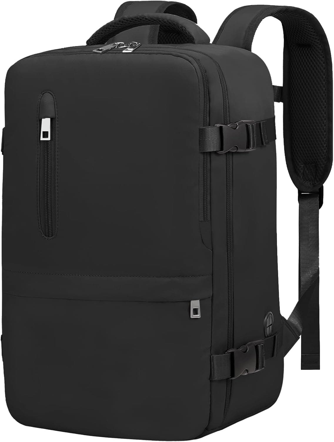 MIKIV – Mochila de viagem 40 x 20 x 25 cm para cabine Ryanair, 20 L, impermeável, bagagem de mão unissexo, cor preta