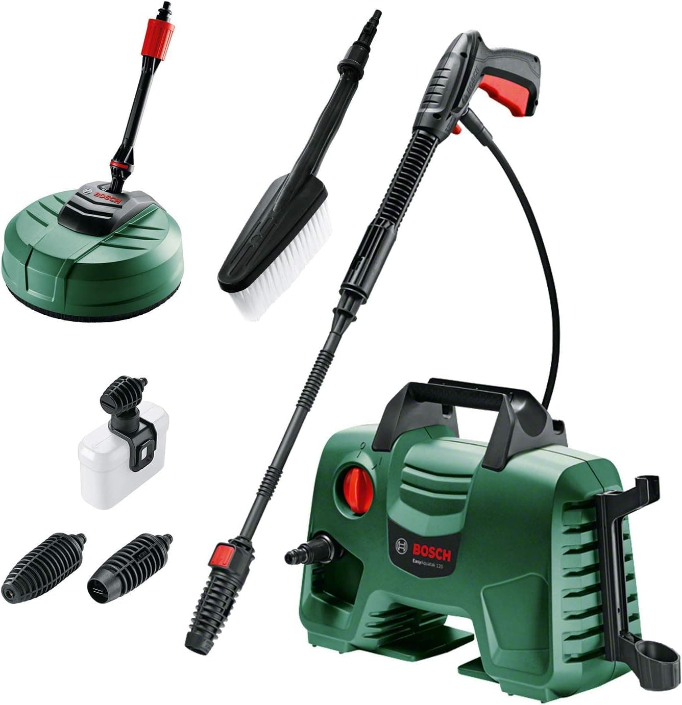 Bosch Hidro-limpeza de alta pressão EasyAquatak 120 1500 W, kit para casa e para carro incluído, fluxo máximo. : 350 l/h, em caixa - edição da Amazon