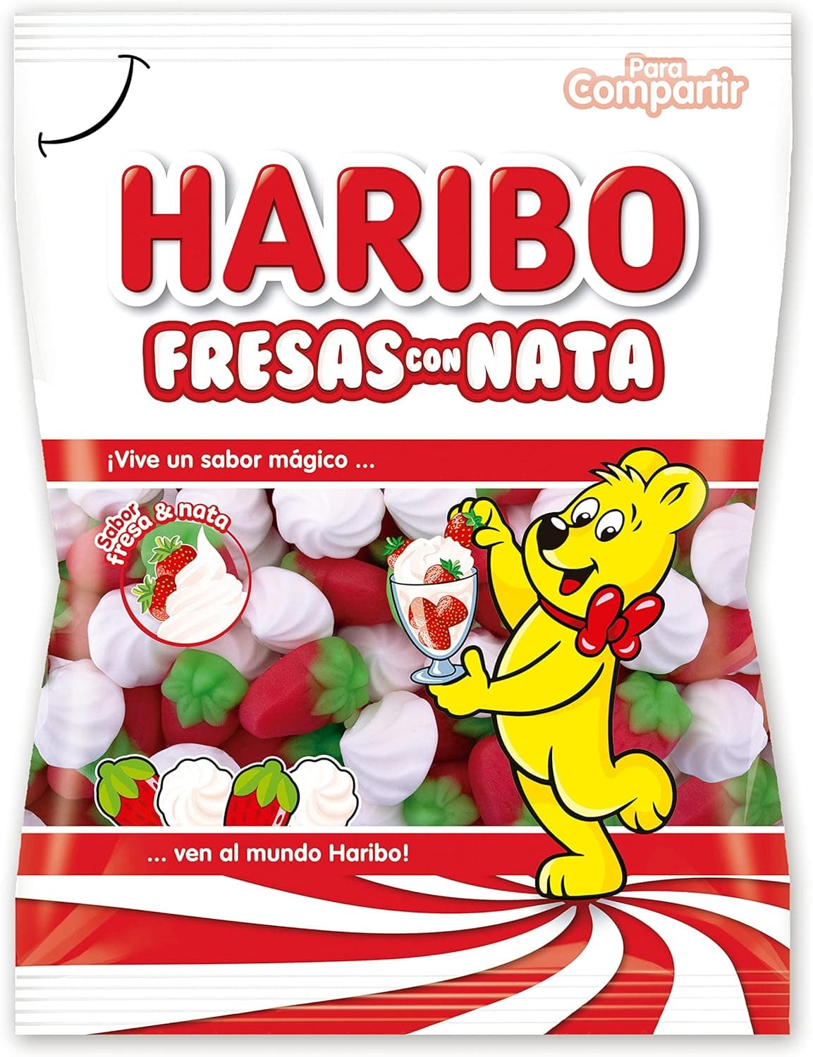 Haribo Morangos com nata 150g