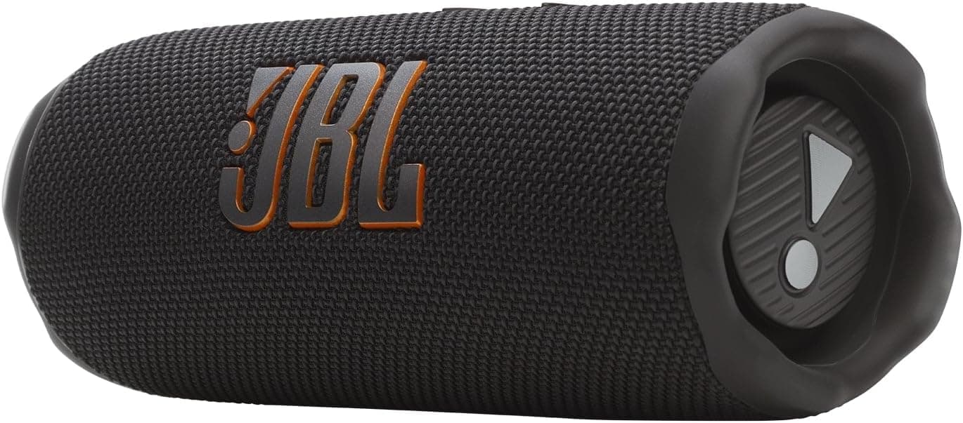 JBL Flip 7, altifalante Bluetooth portátil sem fios potente, bateria de 16h, resistente à água IP68, à prova de poeira e quedas, som Pro, AI Sound Boost, compatível com Auracast, preto