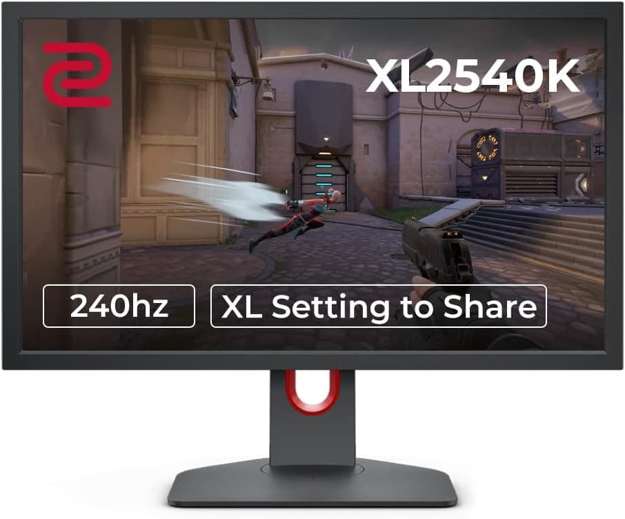 BenQ ZOWIE XL2540K Monitor de jogos (24,5 polegadas, FHD 1080p, 240 Hz, 1 ms, XL Setting to Share) 