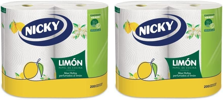 Nicky Limão papel de cozinha, 2 rolos (embalagem de 2)
