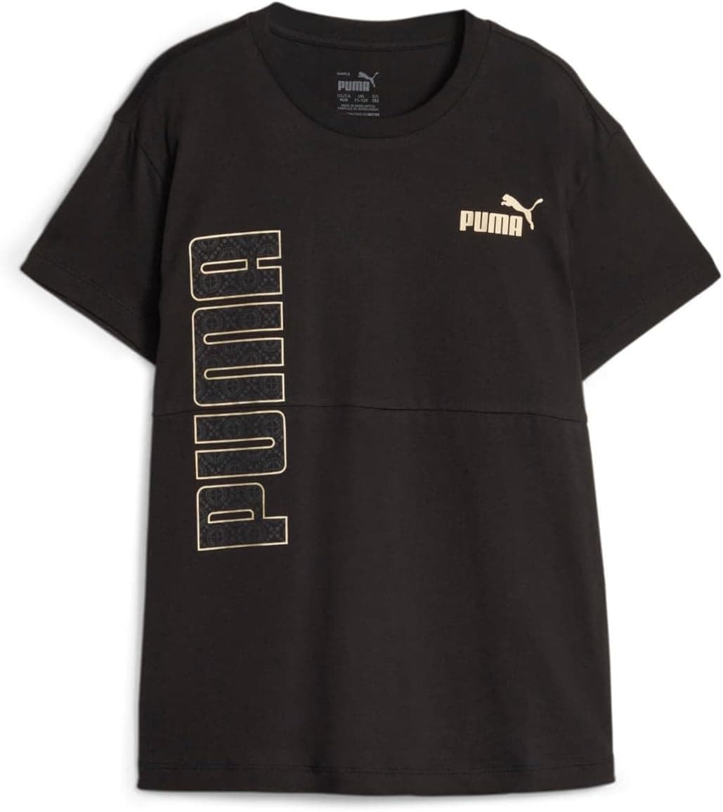 PUMA Power Logo Love Colorblock tee G T-shirt para meninas