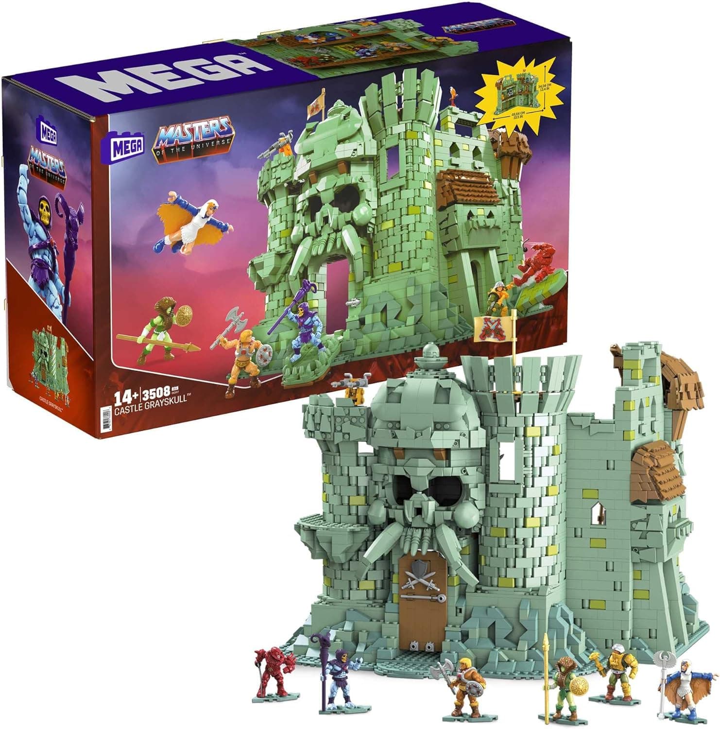 Mega Construx™ Masters of The Universe™ Castelo Grayskull, brinquedo de construção para crianças + 14 anos (Mattel GGJ67)