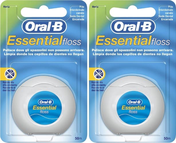 Oral-B Essential Floss seda dental hortelã, 50 metros x 2 
