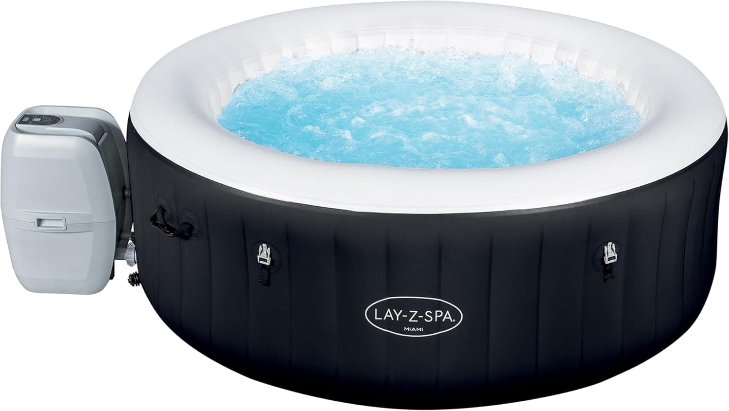 BESTWAY Lay-Z-Spa Miami - Spa insuflável para 2-4 pessoas, redondo, 180 x 66 cm