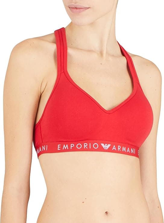 Emporio Armani Iconic Logoband Padded Bralette sutiã com enchimento para mulher