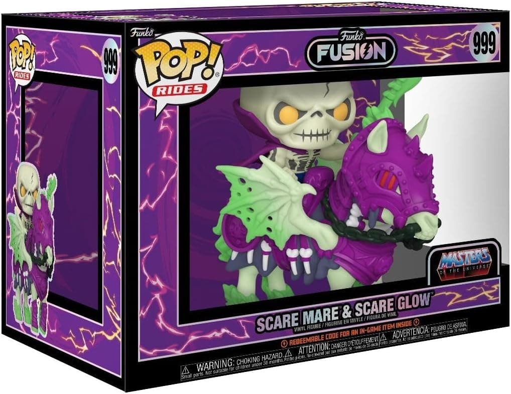 Funko Pop! Rides: Fusion - Scareglow with Nyte Mare, Masters of The Universe, figura de vinil colecionável, ideia de presente, mercadoria oficial
