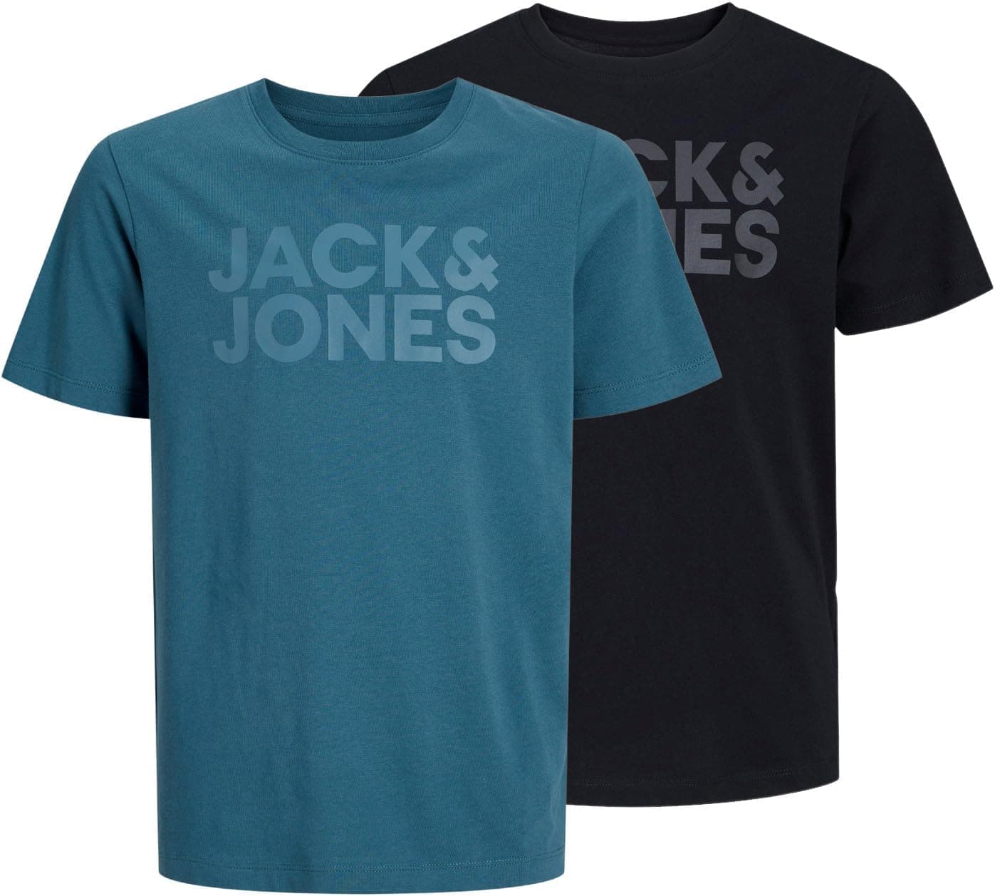 JACK & JONES Jjecorp Logo T-shirt para menino, pack de 2