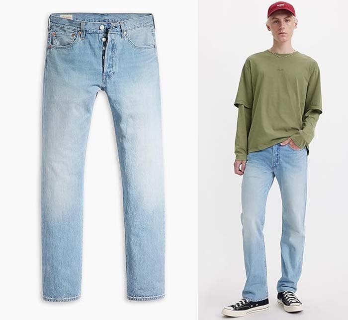 Levi'S Men's 501 Calças de ganga Original Fit para homem