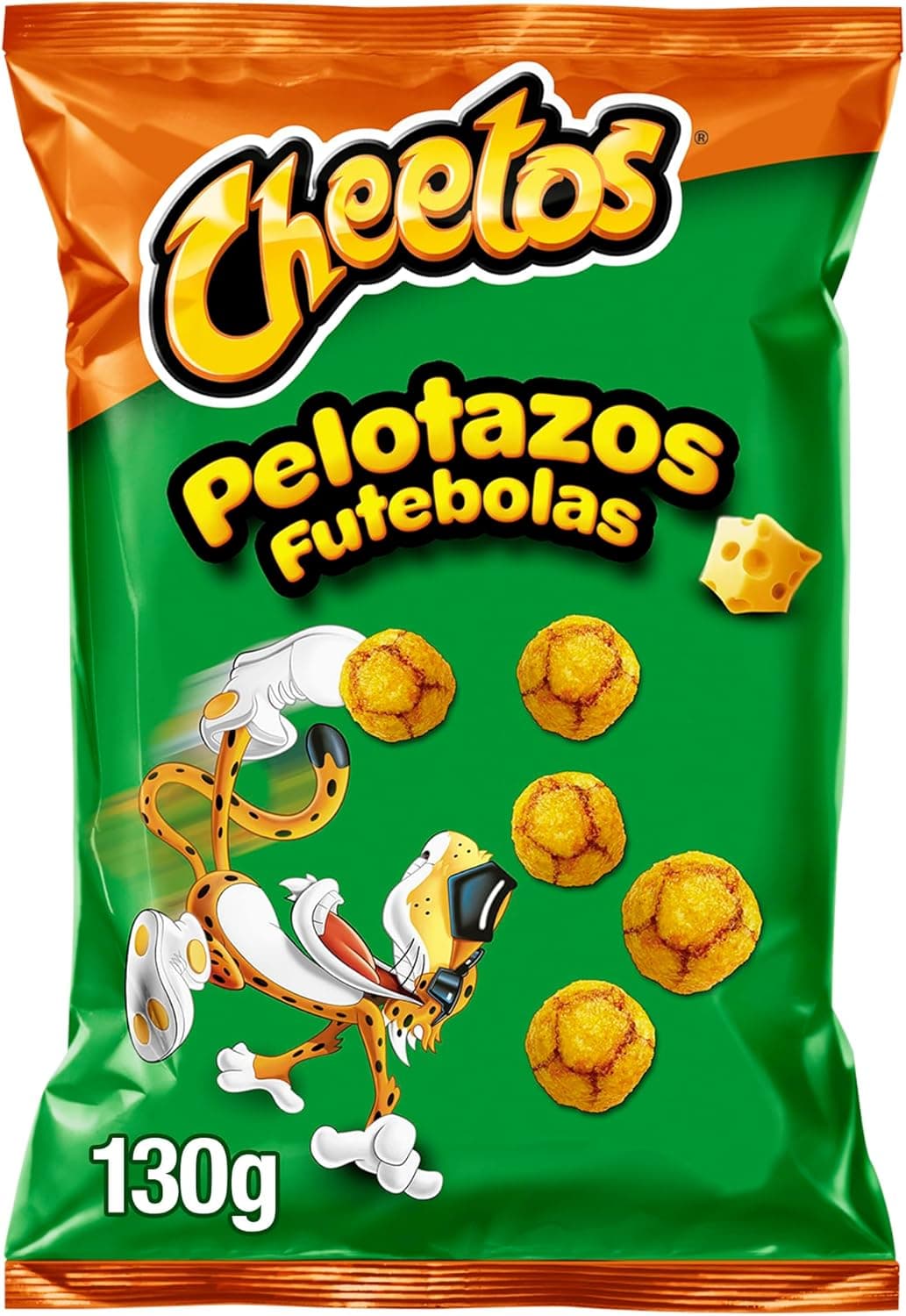 Cheetos bolinhas, produto de aperitivo, Snack sabor a queijo em forma de bolinhas, saco individual, 130 g