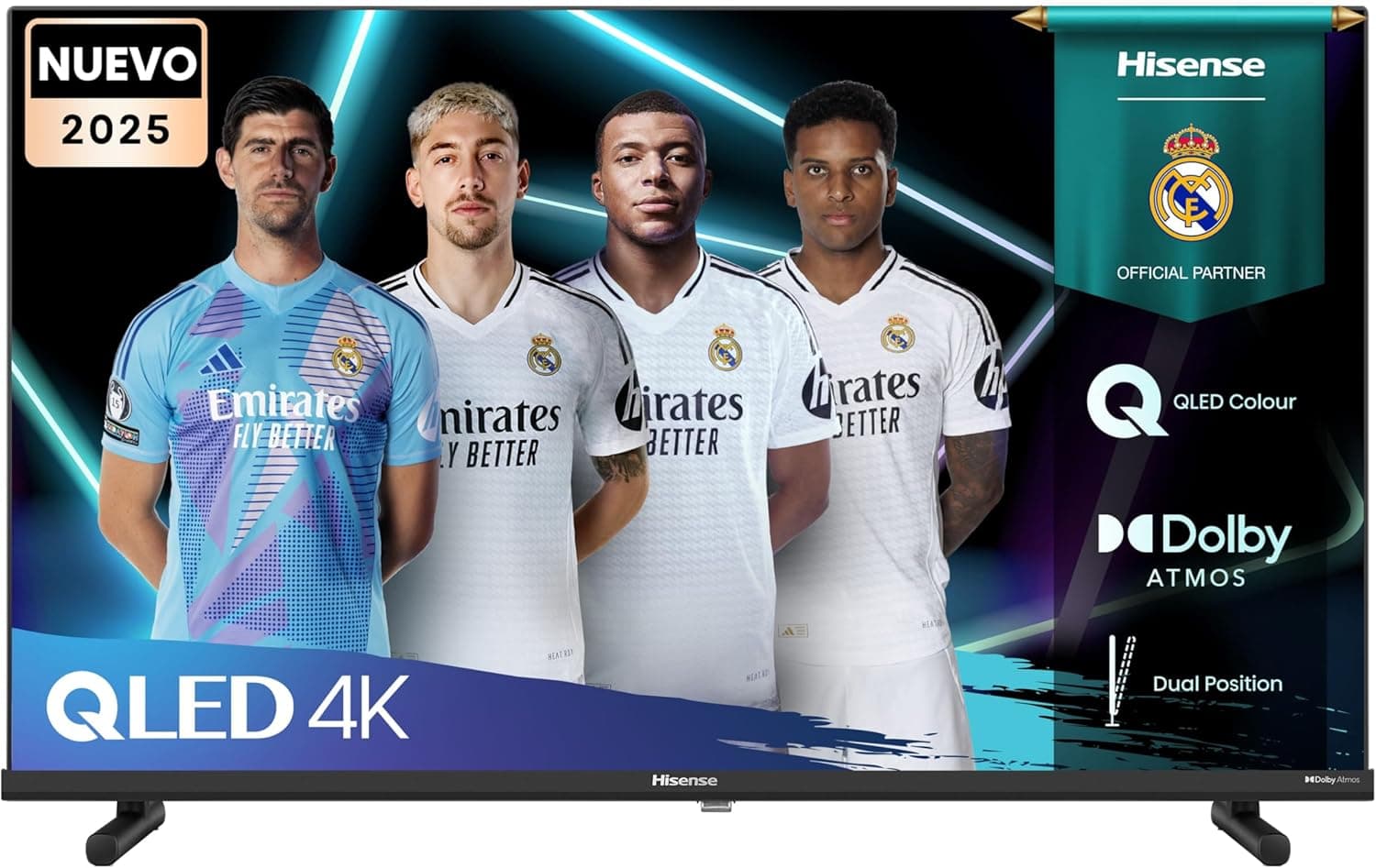 Hisense 32A5Q - QLED Smart TV de 32 polegadas, Dolby Atmos, modo de jogo, entrada USB tipo C, ponte com posição dupla, controlo por voz Alexa, função de compartilhamento na TV, auto organização canais 