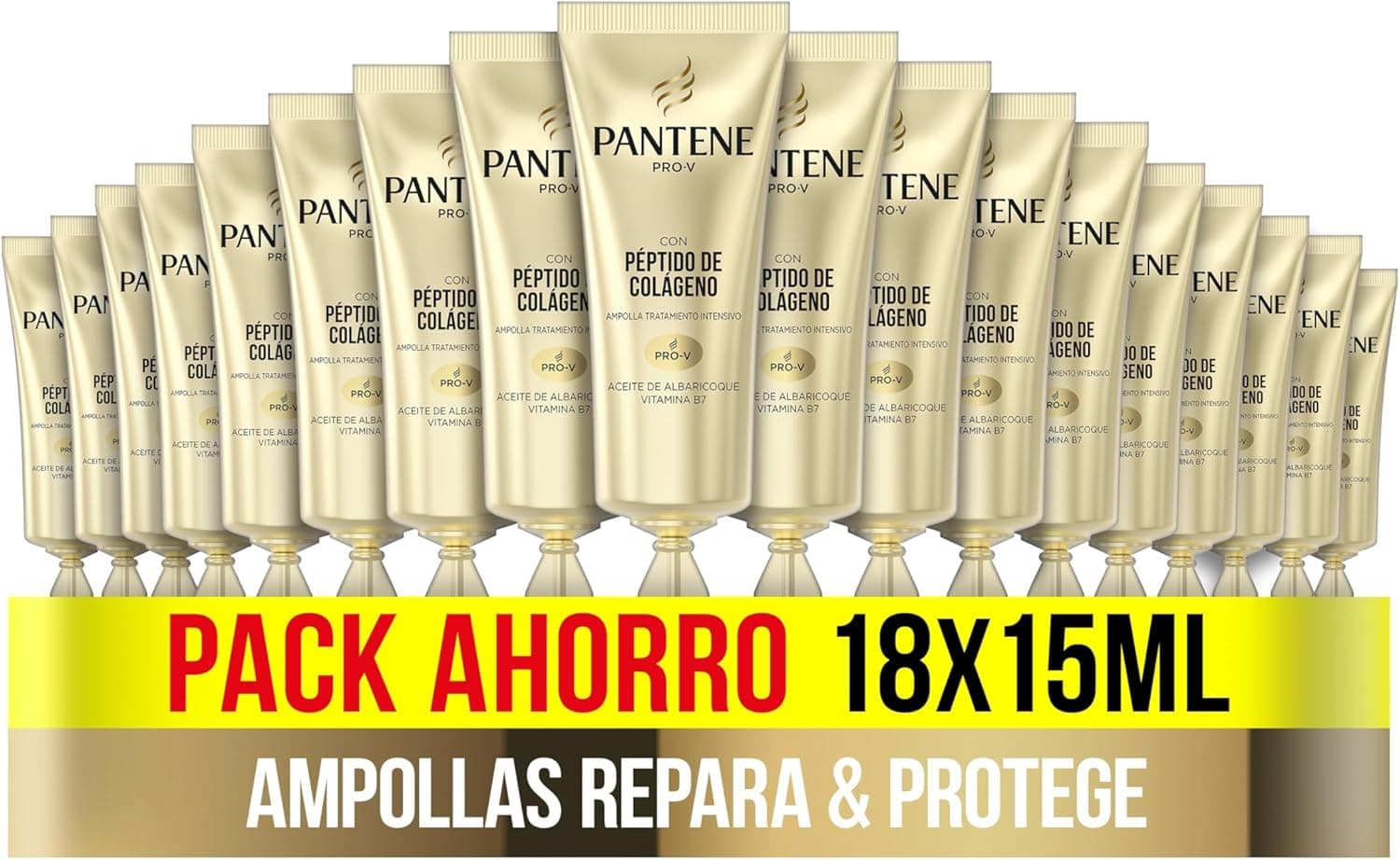 Pantene Pro-V Repara e protege as bolhas tratamento intensivo reparadores de cabelo, ajudam a reparar danos visíveis em 30 segundos, 1 x 6 x 3 x 15 ml